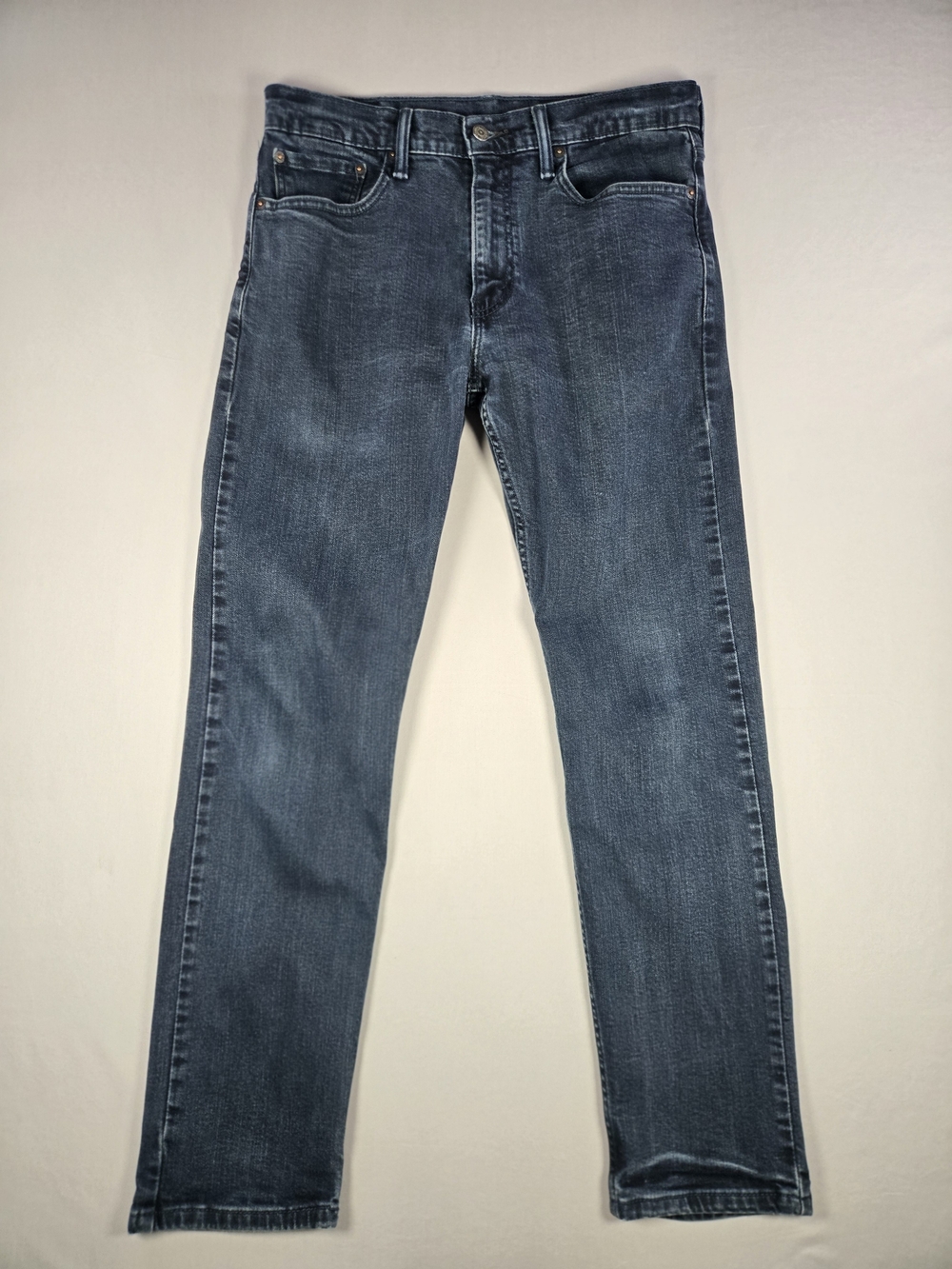 Retro Levi’s 502 Regular Taper Fit Jeans Dark Blue Wash Y2K Style 33x32